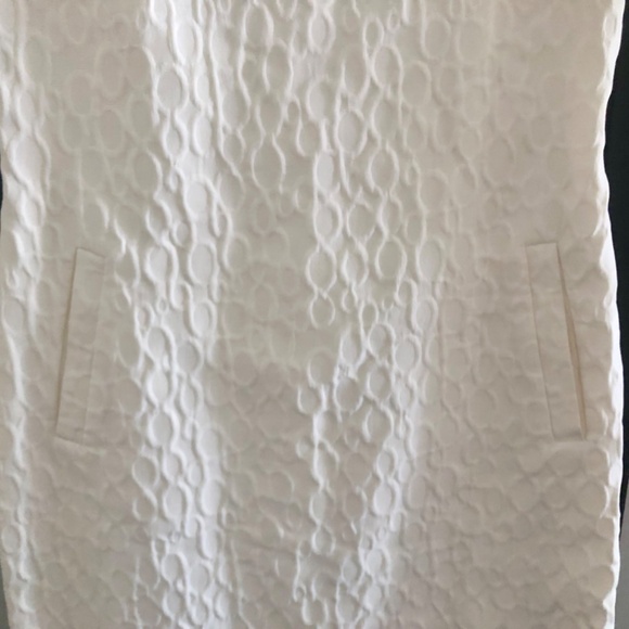 Dana Buchman Ivory Sheath Dress ~ Gorgeous!  Beautiful Xmas Dress! - Picture 4 of 11